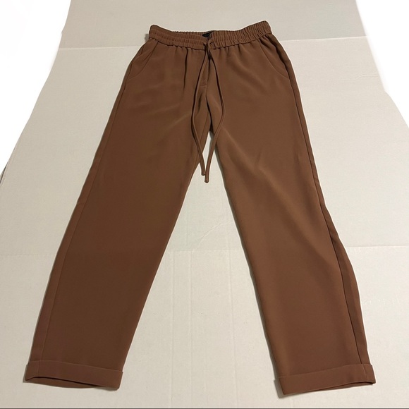J. Crew women’s drawstring pants, 00, brown - Picture 1 of 8